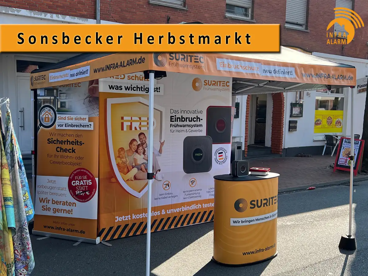 Suritec Frühwarnsystem Alarmanlage für Sonsbeck – Beratung auf dem Herbstmarkt